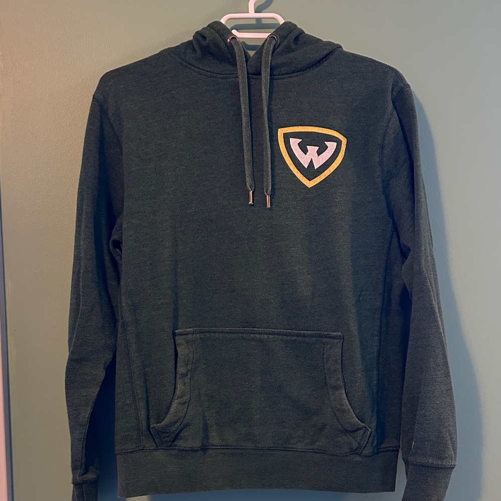 Wayne State Dark Green Hoodie with Logo
